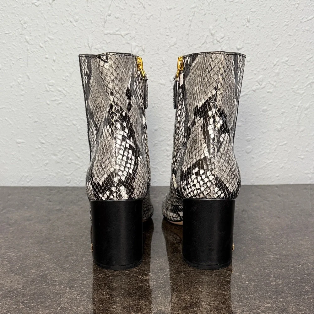 Tory Burch‎ Brooke Roccia Snake Print Leather Boots